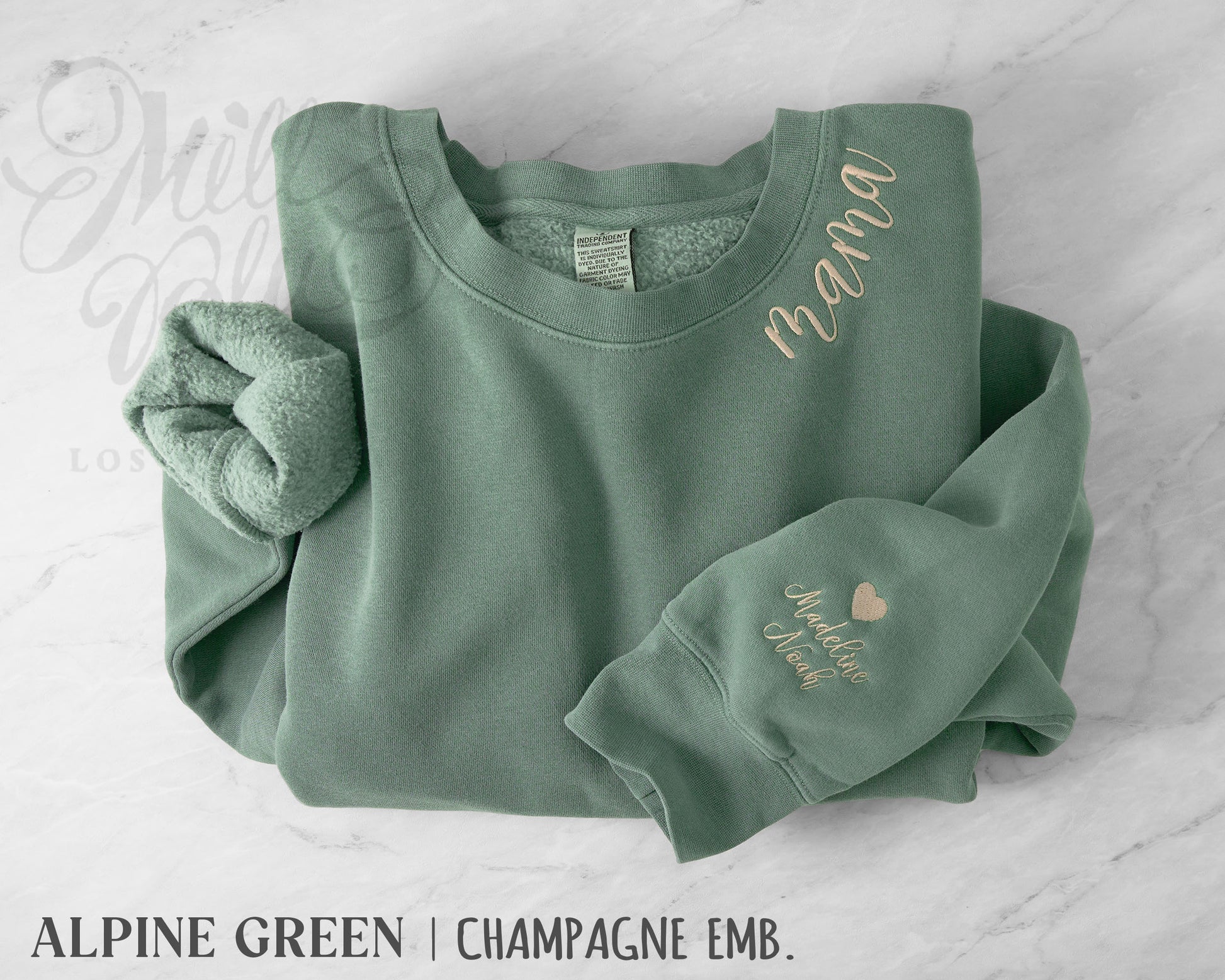 Custom Mama Embroidered Sweatshirt – Mill Blu